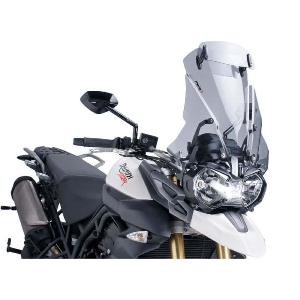 Puig Touring Screen With Extender Light Smoke